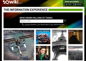 Aplicaciones prometedoras: Qwiki y la web aumentada