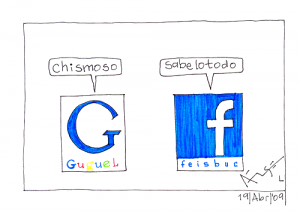 El GGG frente al grafo social local de Facebook, o las dos formas de entender la web