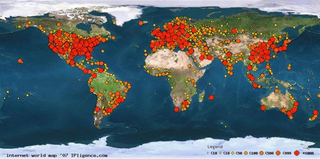 internet en el mundo